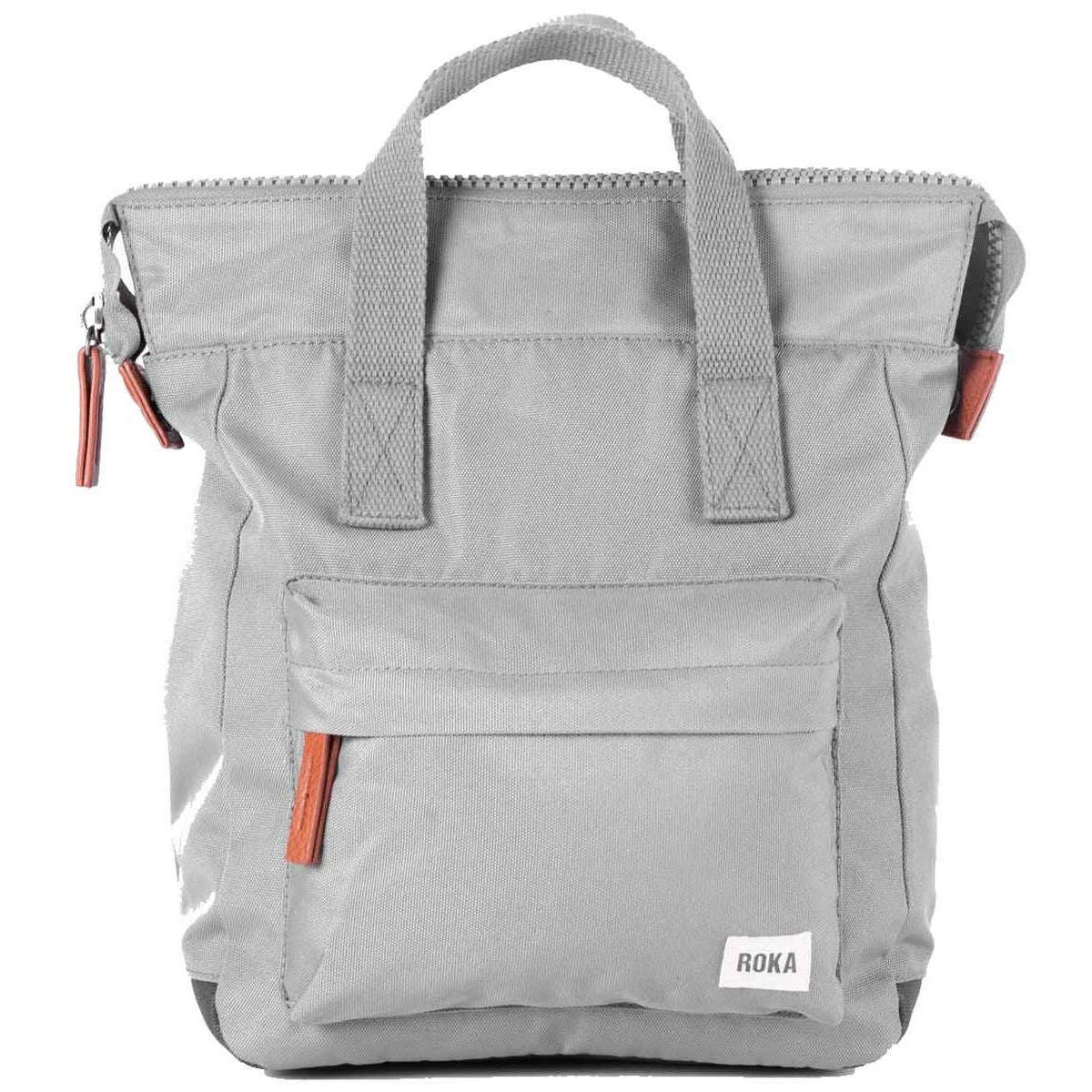 Roka Bantry B Small Sustainable Canvas Backpack - Stormy Grey
