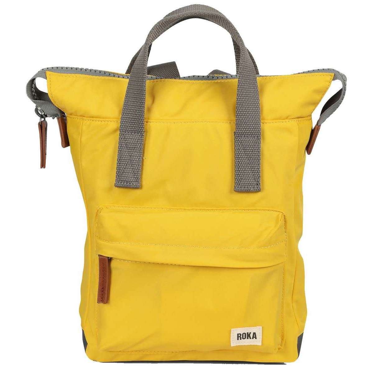 Roka Bantry B Small Sustainable Nylon Backpack - Aspen Yellow