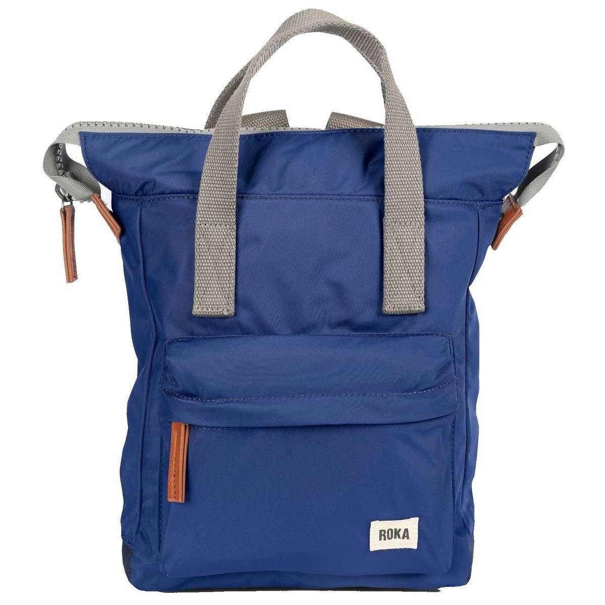 Roka Bantry B Small Sustainable Nylon Backpack - Burnt Blue
