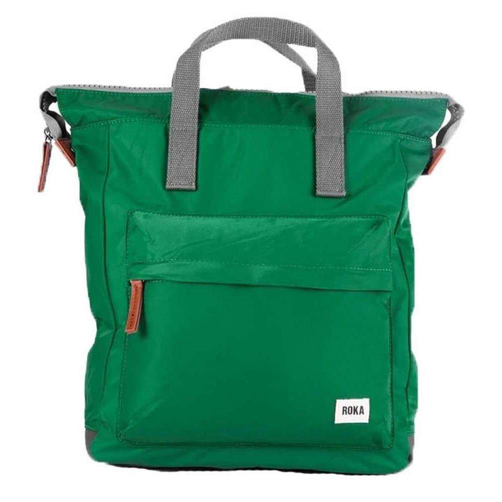 Roka Bantry B Small Sustainable Nylon Backpack - Emerald Green