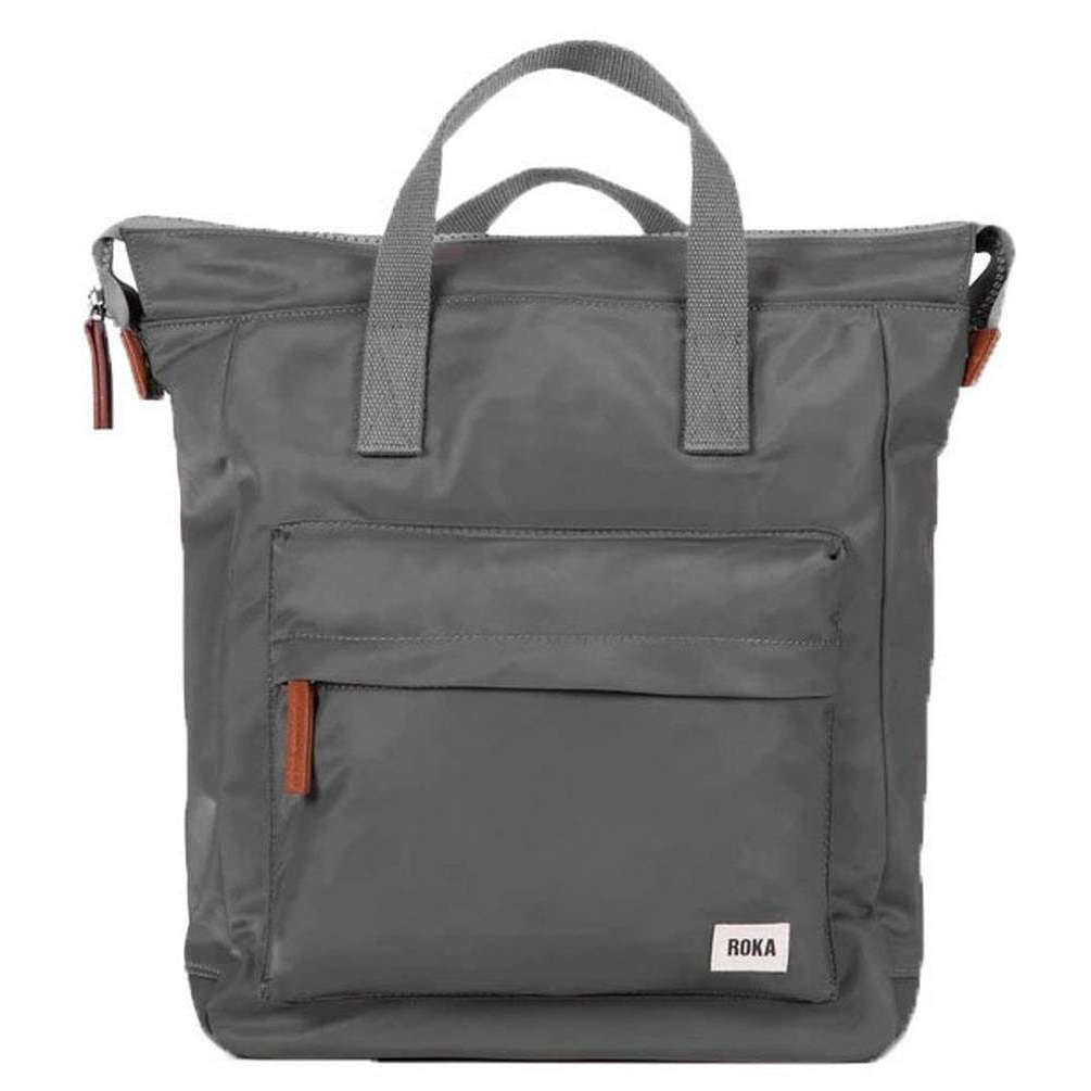 Roka Bantry B Small Sustainable Nylon Backpack - Graphite Grey