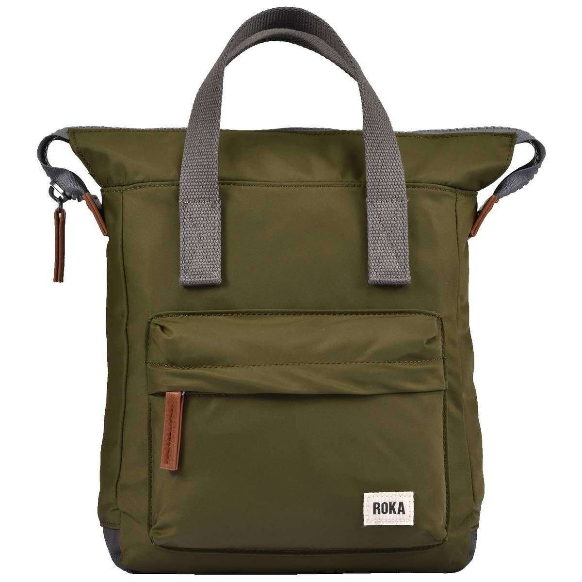 Roka Bantry B Small Sustainable Nylon Backpack - Military Green