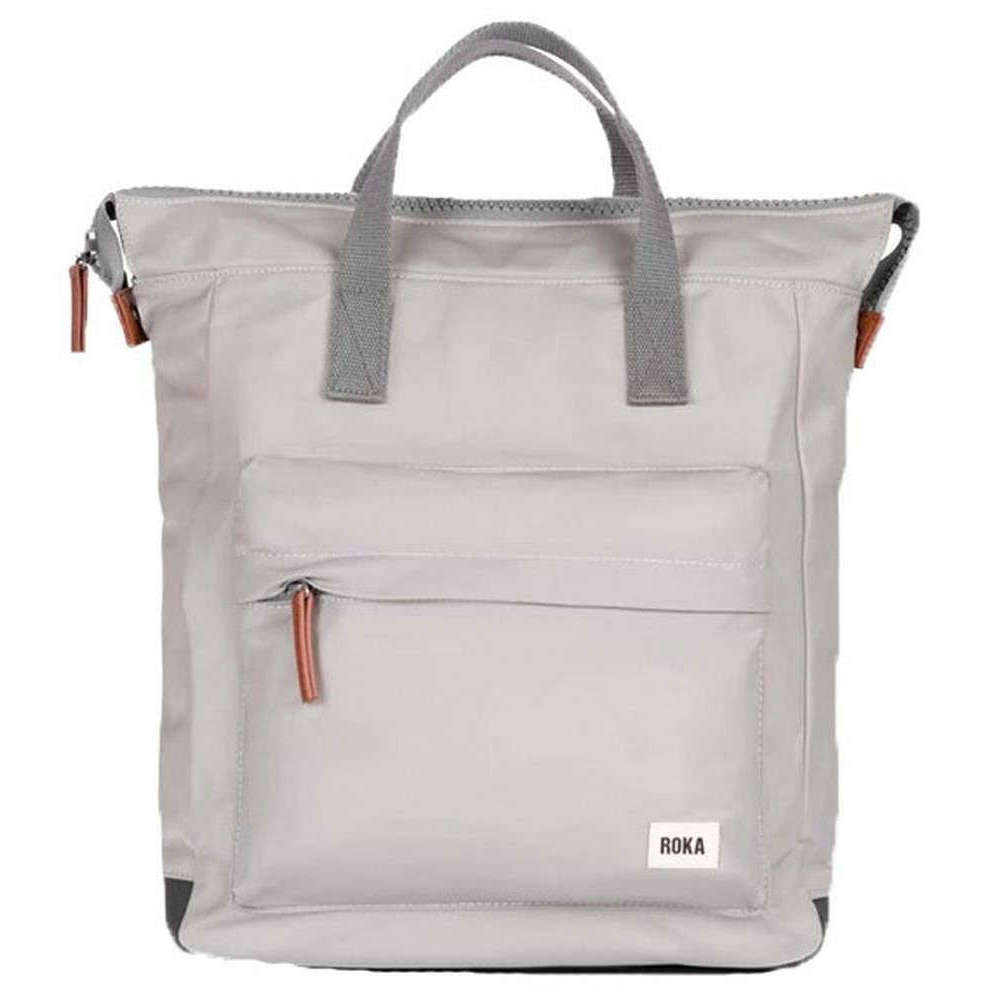roka bantry b small sustainable nylon backpack - mist grey