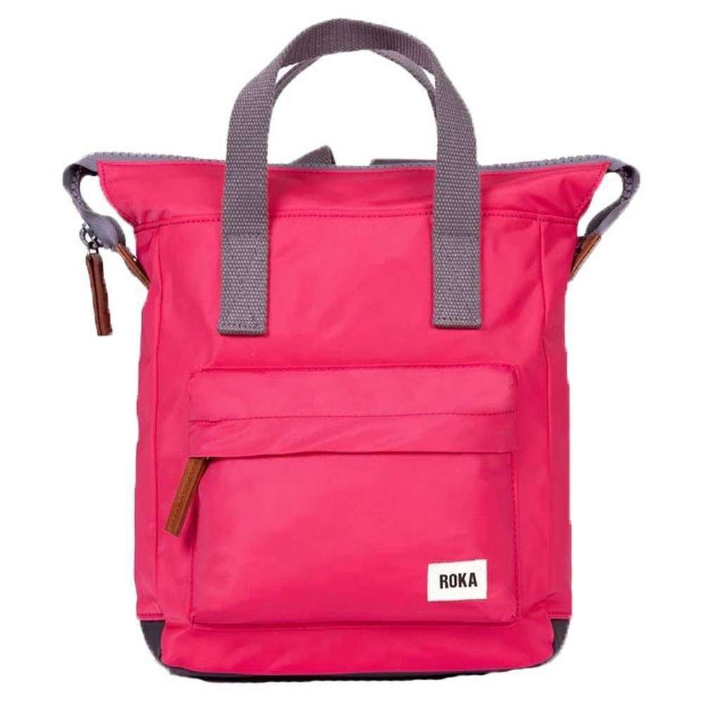 roka bantry b small sustainable nylon backpack - raspberry pink