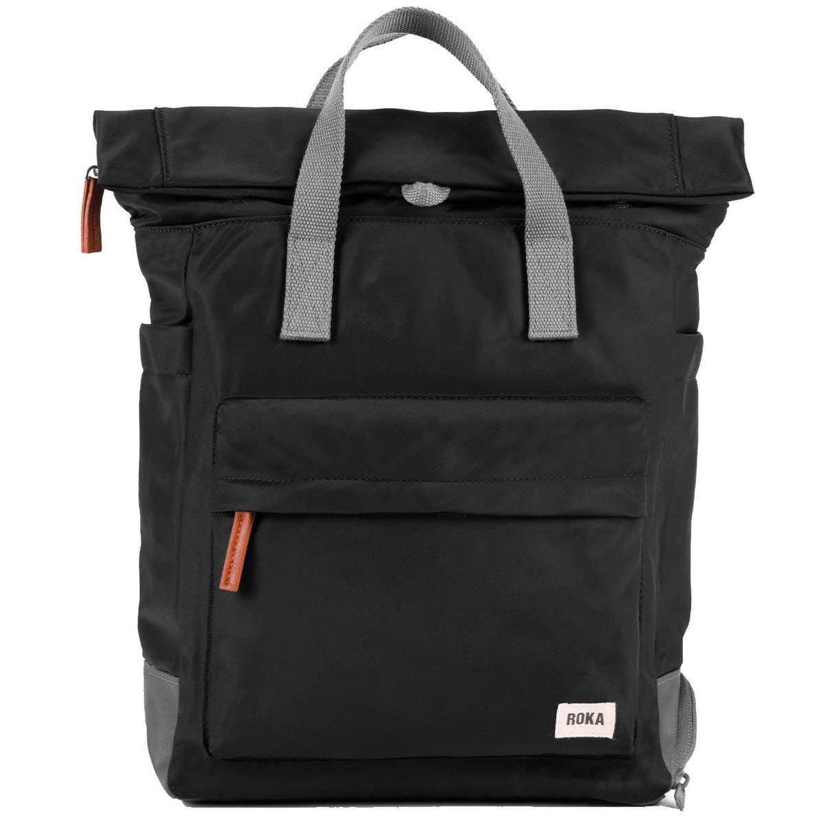 Roka Bayswater B Medium Sustainable Nylon Backpack - Black
