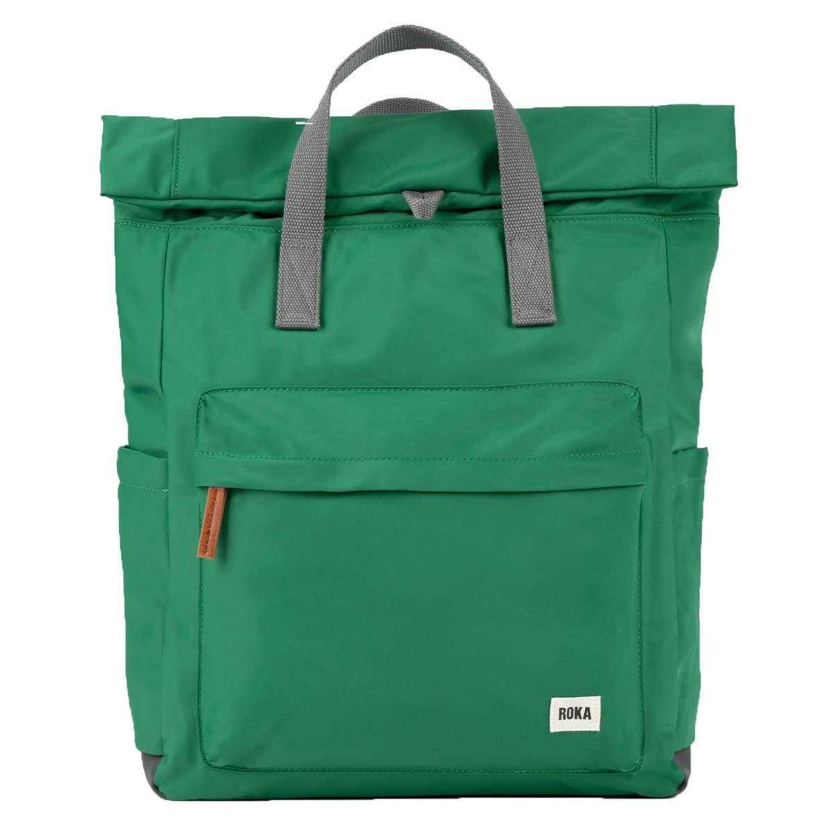 Roka Canfield B Large Sustainable Nylon Backpack - Emerald Green