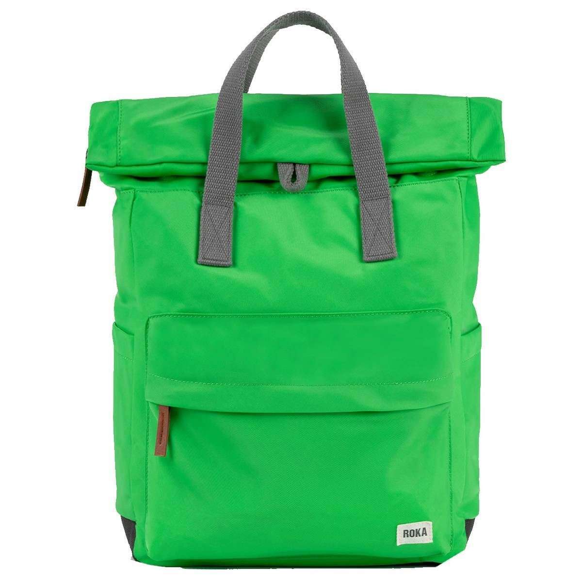 Roka Canfield B Medium Sustainable Nylon Backpack - Kelly Green