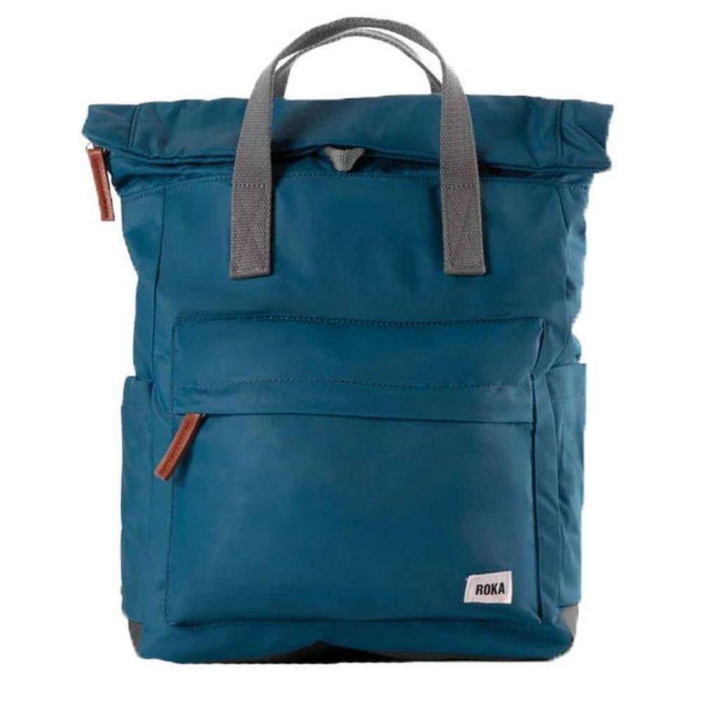 Roka Canfield B Medium Sustainable Nylon Backpack - Marine Navy