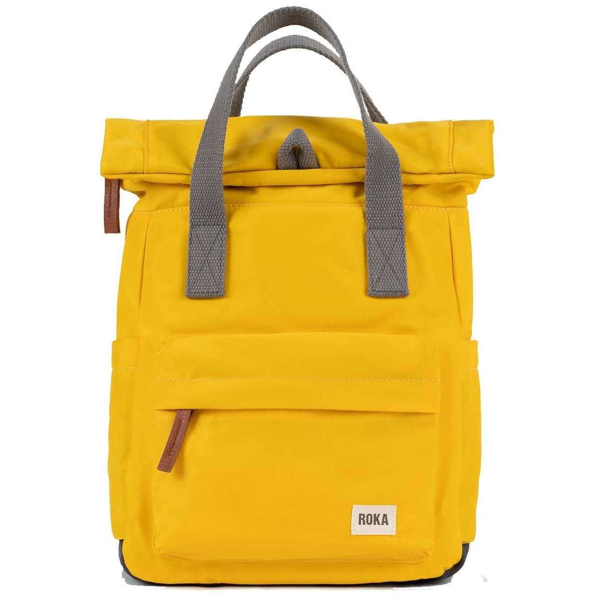 Roka Canfield B Small Sustainable Nylon Backpack - Aspen Yellow