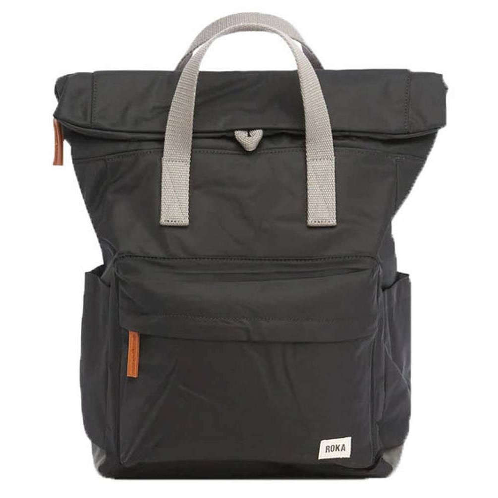 Roka Canfield B Small Sustainable Nylon Backpack - Black