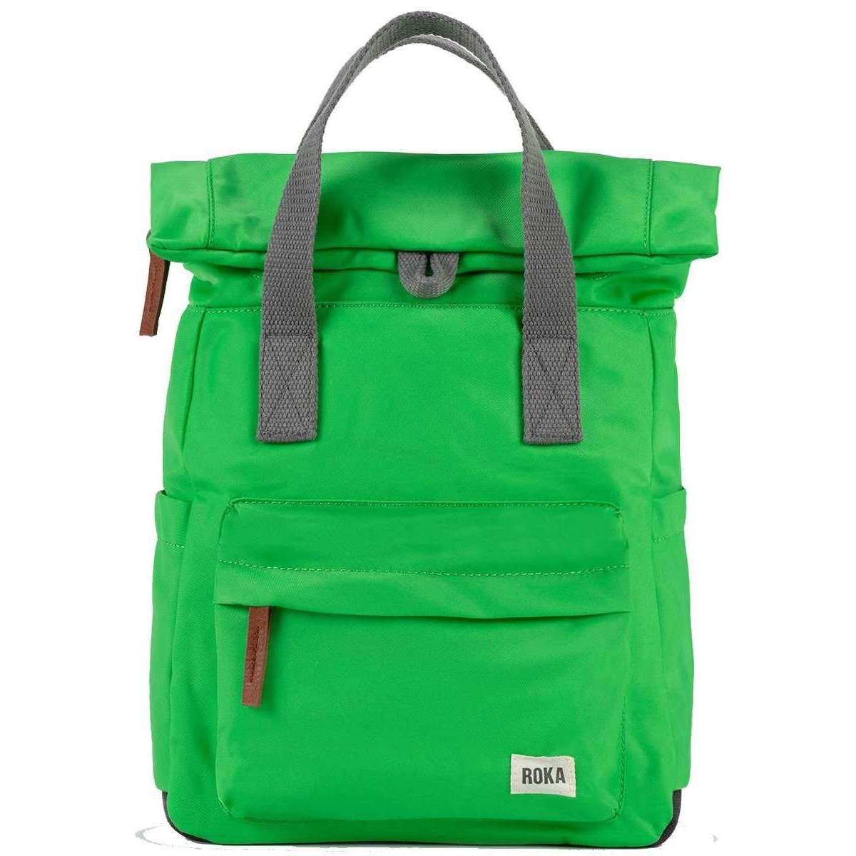 Roka Canfield B Small Sustainable Nylon Backpack - Kelly Green