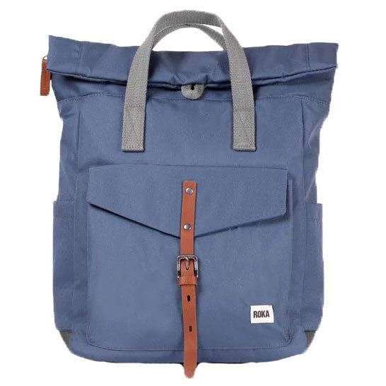 Roka Canfield C Medium Sustainable Canvas Backpack - Airforce Blue