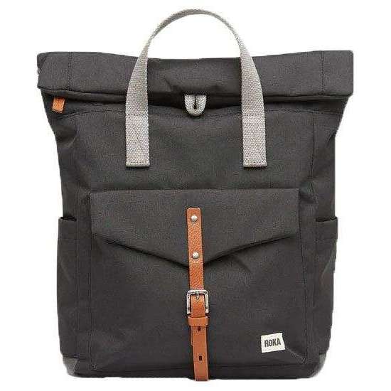 Roka Canfield C Medium Sustainable Canvas Backpack - Ash Grey