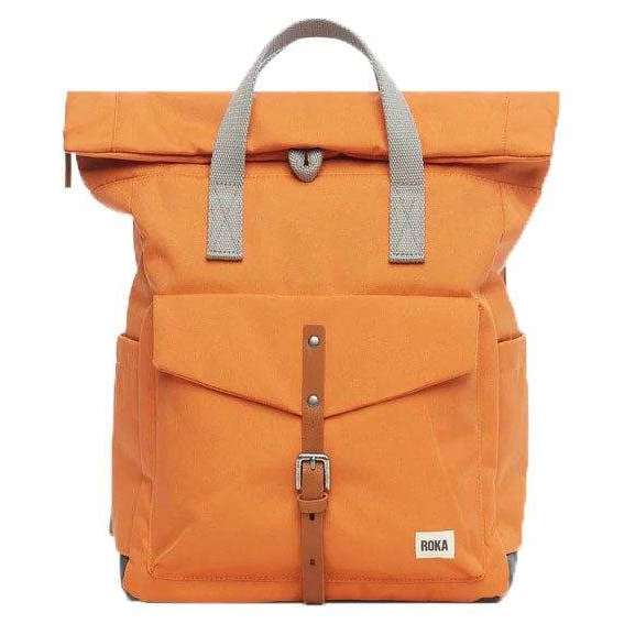 Roka Canfield C Medium Sustainable Canvas Backpack - Atomic Orange