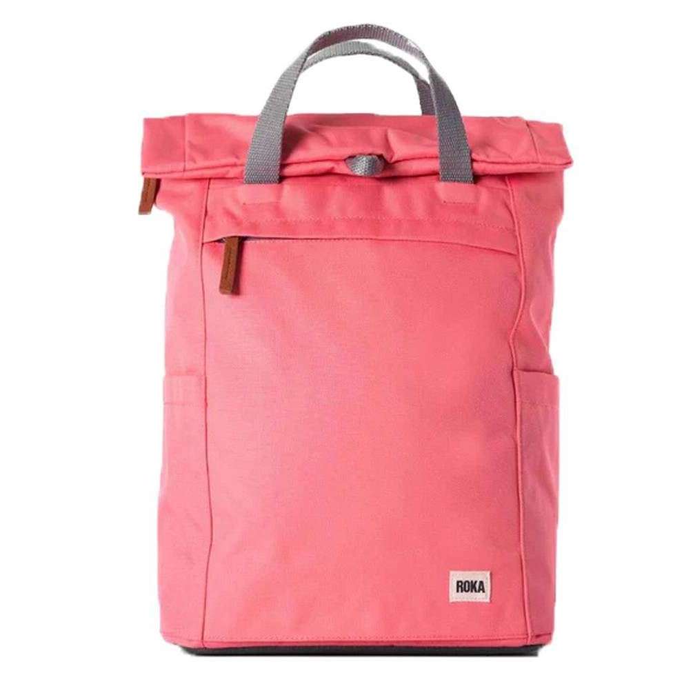 Roka Finchley A Medium Sustainable Canvas Backpack - Coral Pink