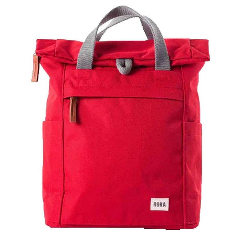 Roka Finchley A Medium Sustainable Canvas Backpack - Mars Red