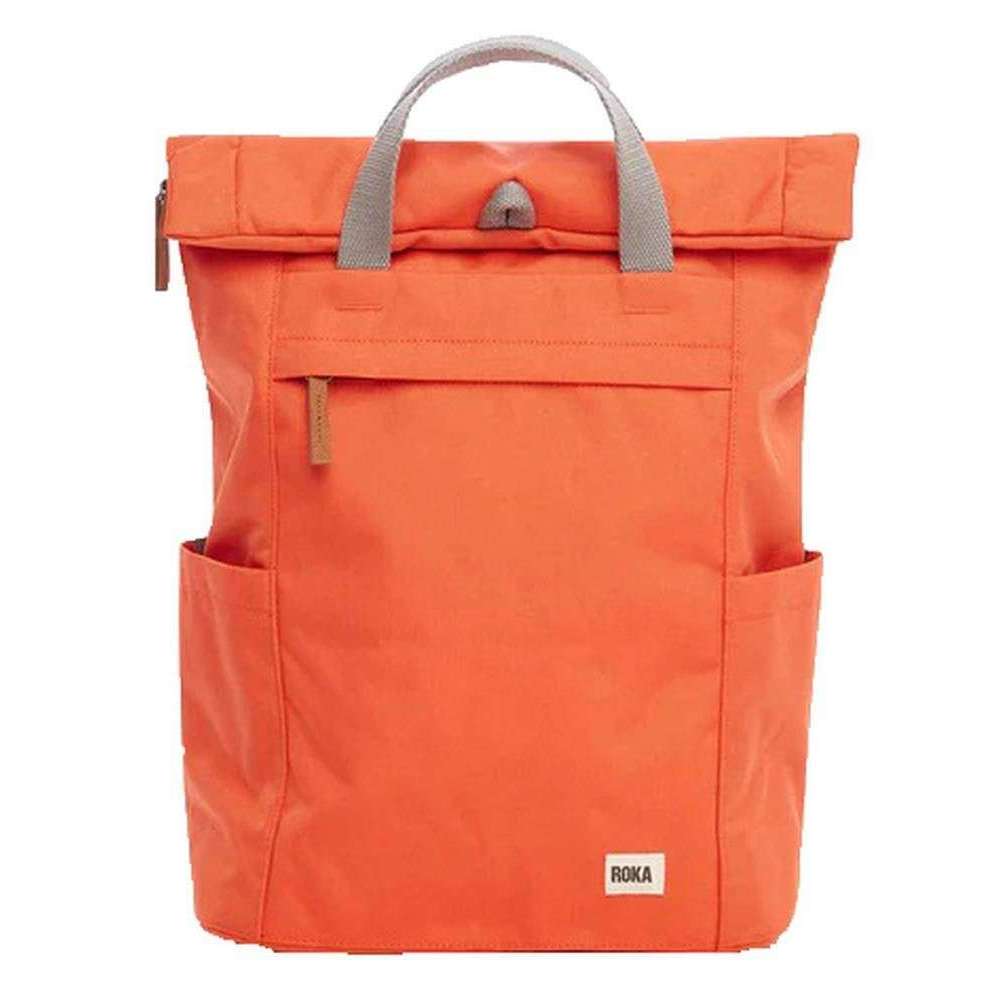 Roka Finchley A Medium Sustainable Canvas Backpack - Neon Red