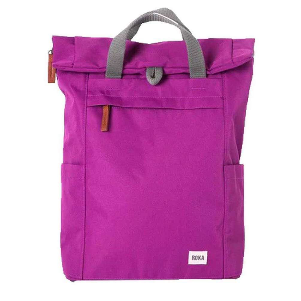 Roka Finchley A Medium Sustainable Canvas Backpack - Violet Pink