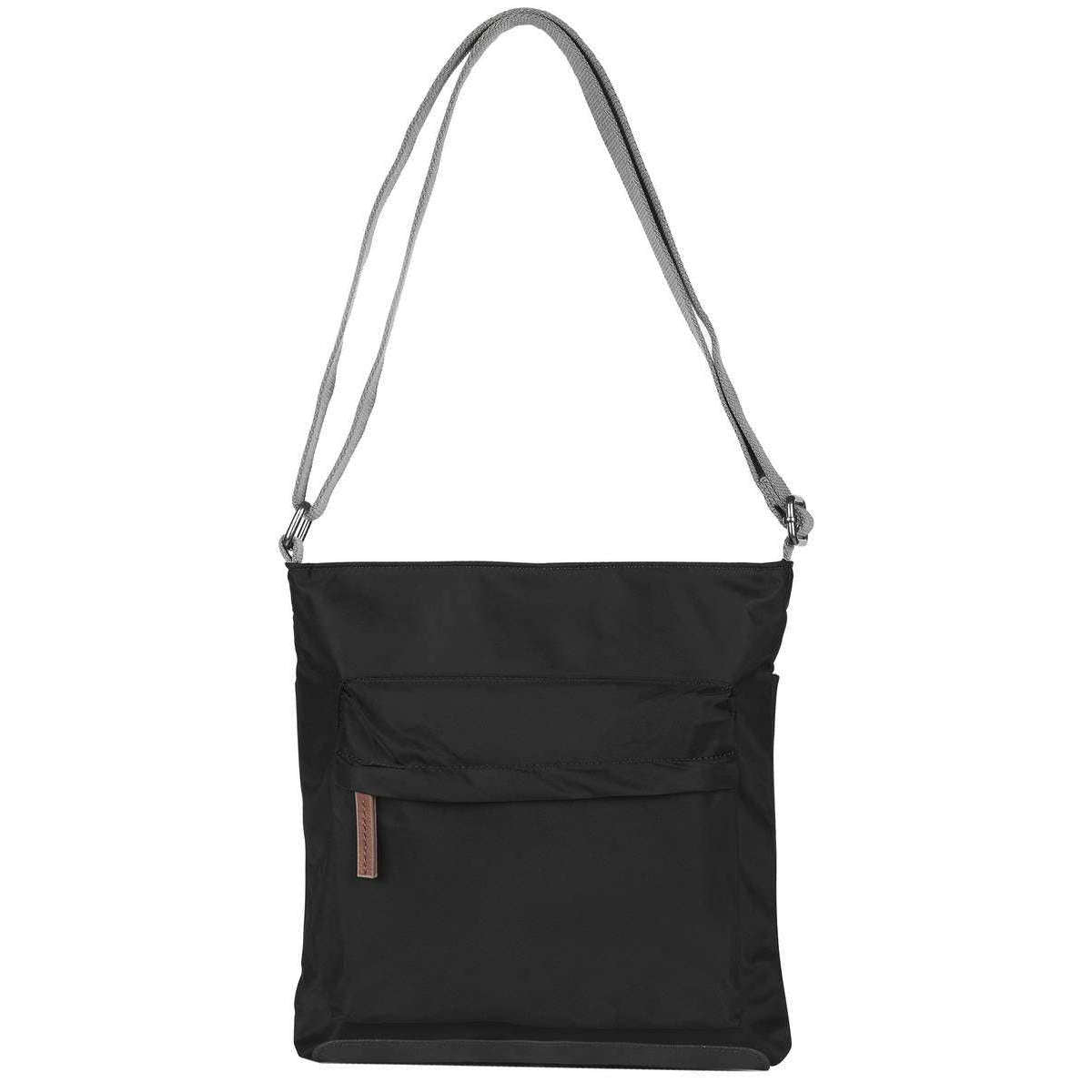 Roka Kennington B Medium Sustainable Nylon Cross Body Bag - Black