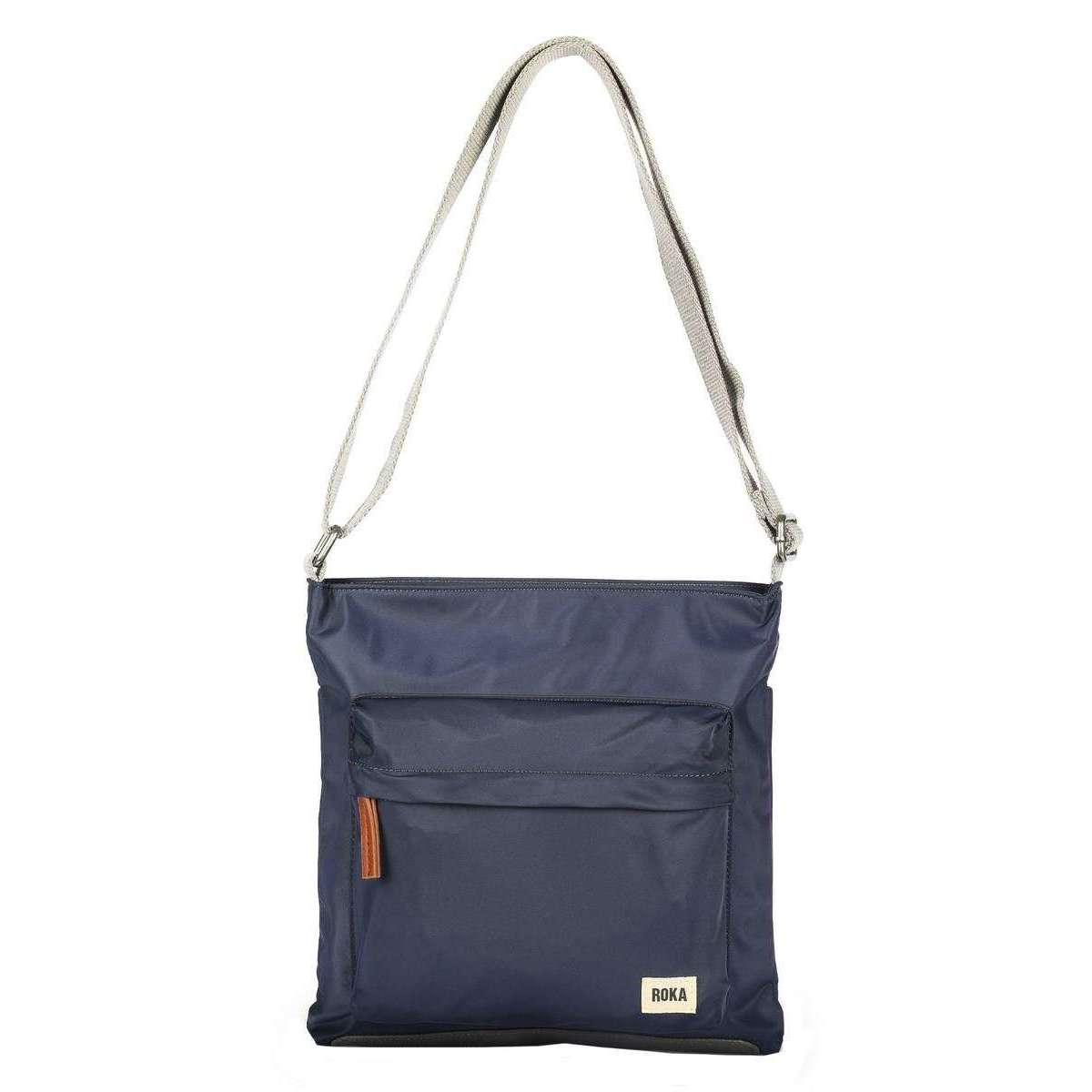 Roka Kennington B Medium Sustainable Nylon Cross Body Bag - Midnight Blue