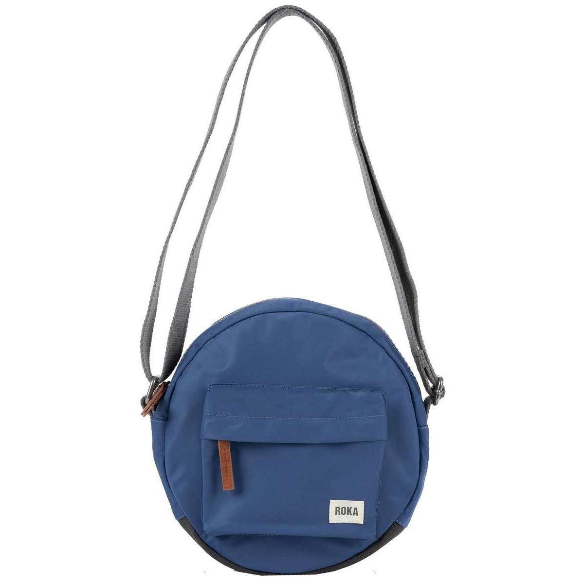 Roka Paddington B Small Sustainable Nylon Crossbody Bag - Burnt Blue