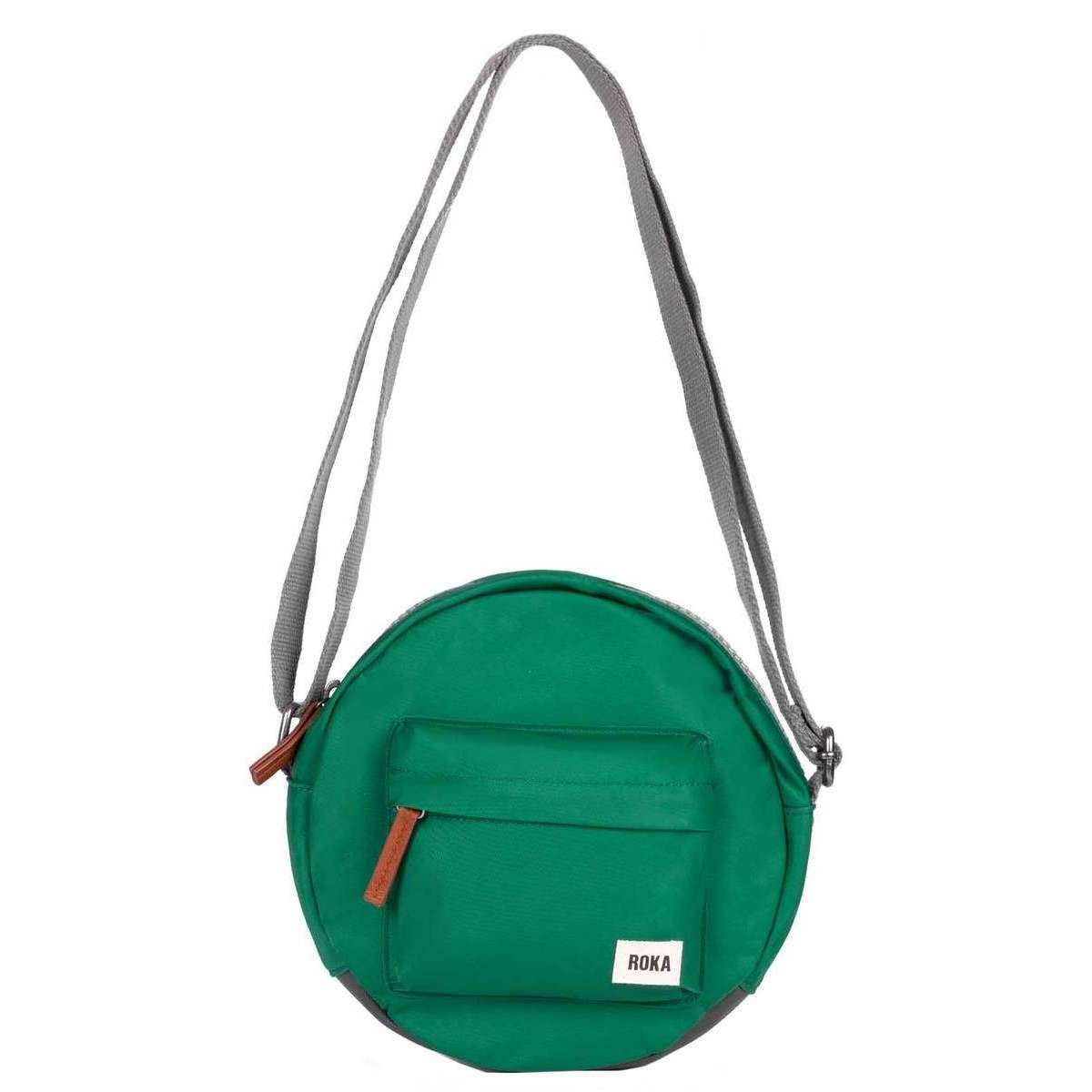 Roka Paddington B Small Sustainable Nylon Crossbody Bag - Emerald Green