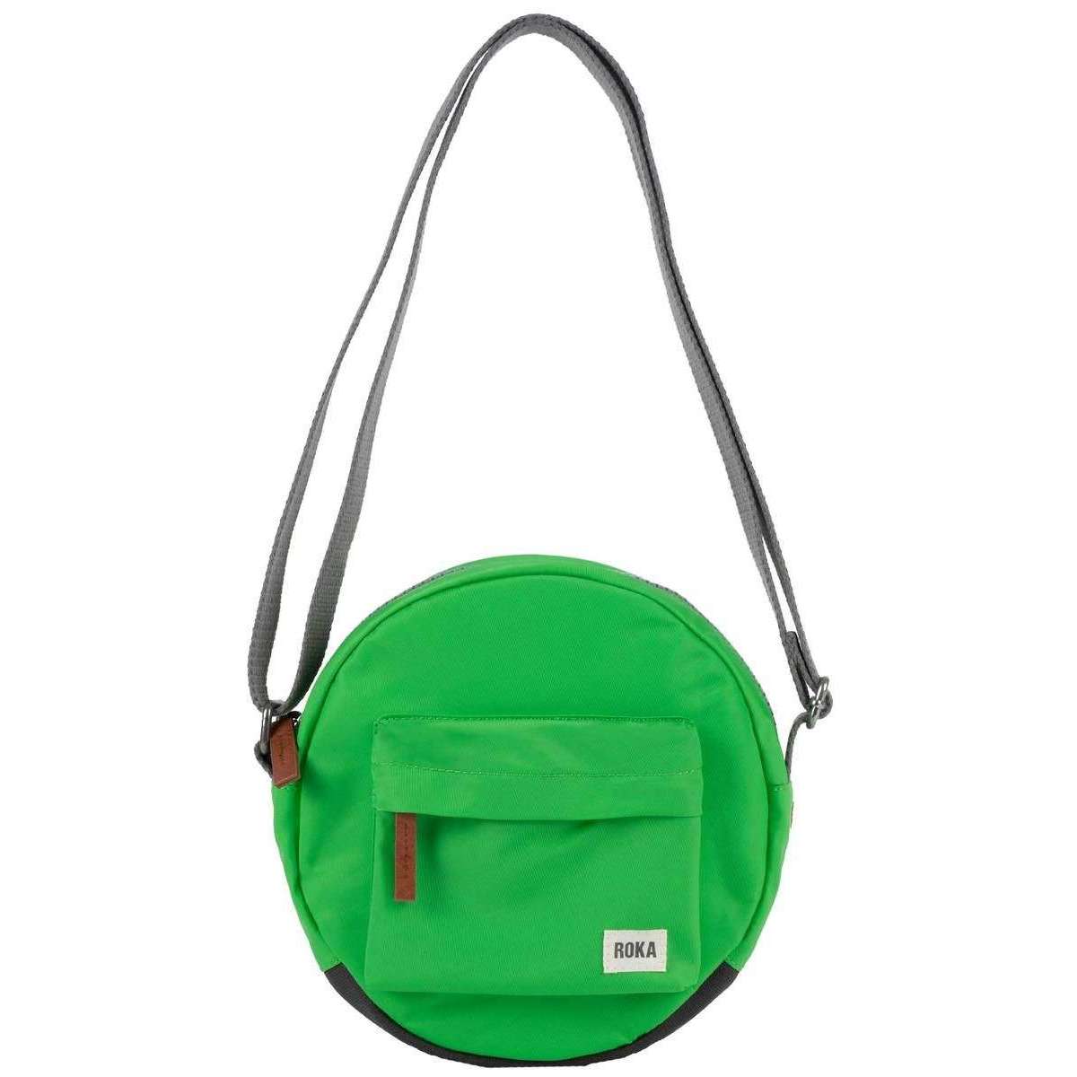 Roka Paddington B Small Sustainable Nylon Crossbody Bag - Kelly Green