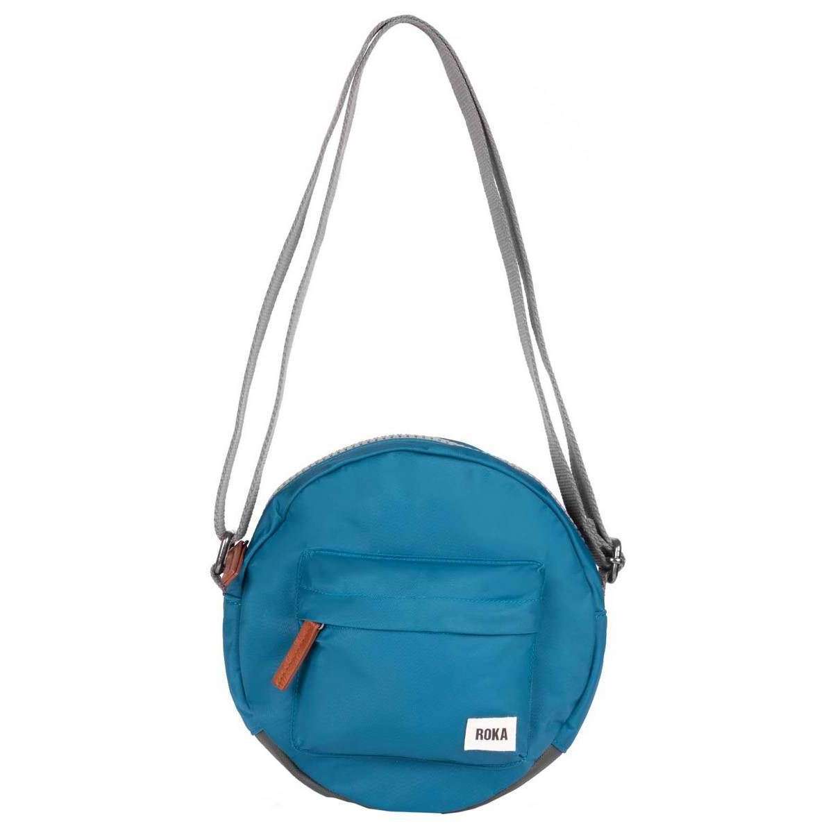 Roka Paddington B Small Sustainable Nylon Crossbody Bag - Marine Blue