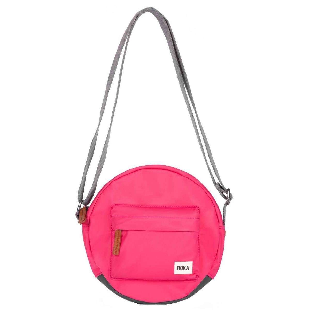 Roka Paddington B Small Sustainable Nylon Crossbody Bag - Raspberry Red