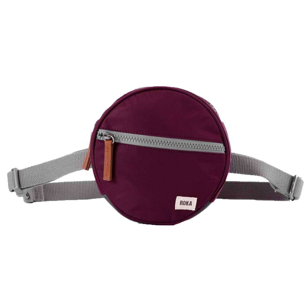 Roka Paddington D Sustainable Nylon Hip Bag - Plum Burgundy