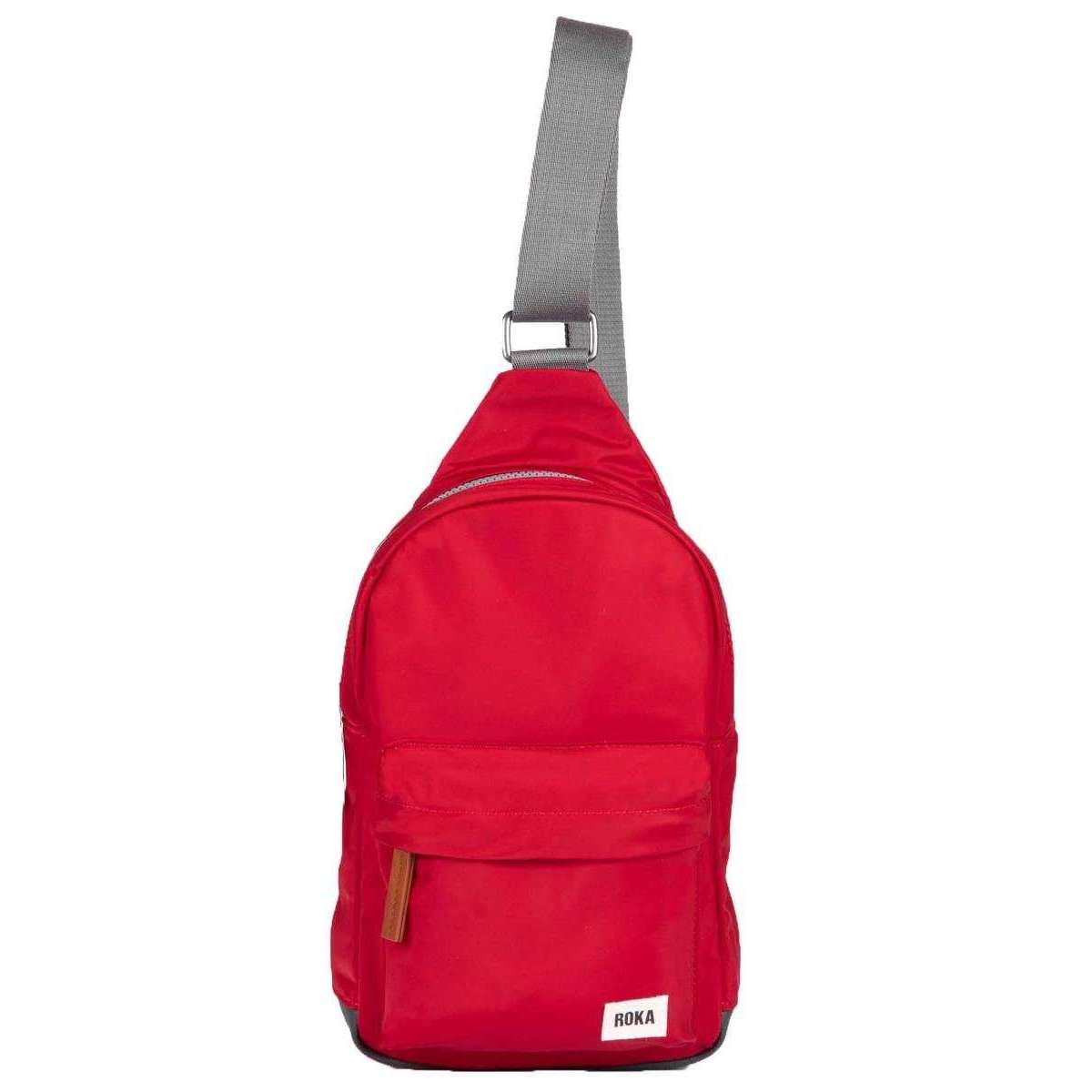 Roka Willesden B Sustainable Nylon Scooter Bag - Cranberry Red
