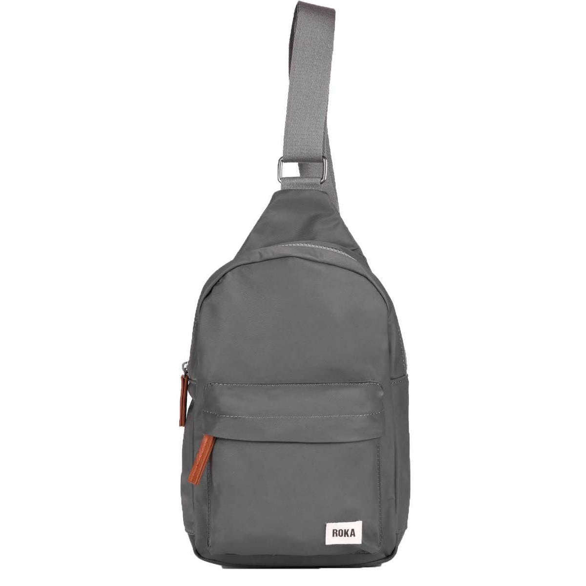 Roka Willesden B Sustainable Nylon Scooter Bag - Graphite Grey
