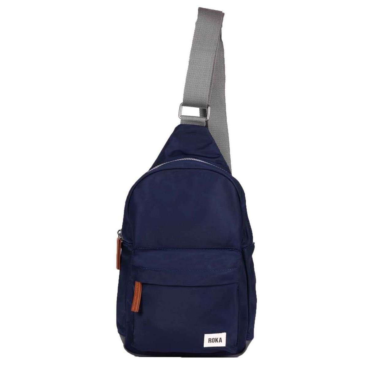 Roka Willesden B Sustainable Nylon Scooter Bag - Midnight Blue