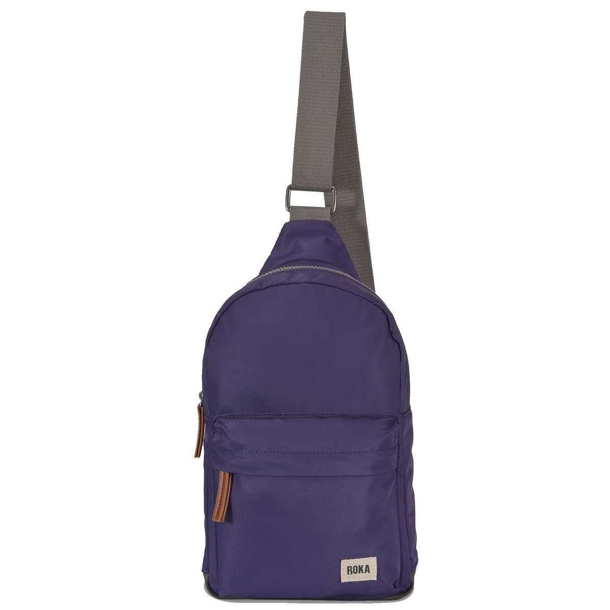 Roka Willesden B Sustainable Nylon Scooter Bag - Mullberry Purple