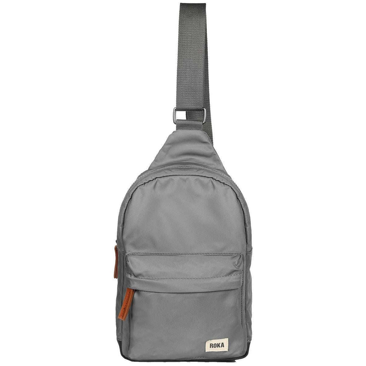 Roka Willesden B Sustainable Nylon Scooter Bag - Stormy Grey