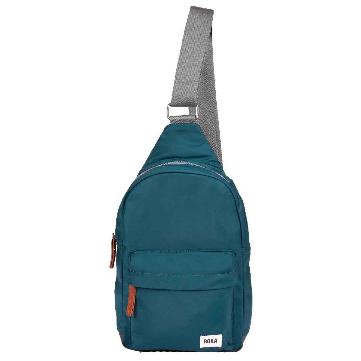 Roka Willesden B Sustainable Nylon Scooter Bag - Teal Green