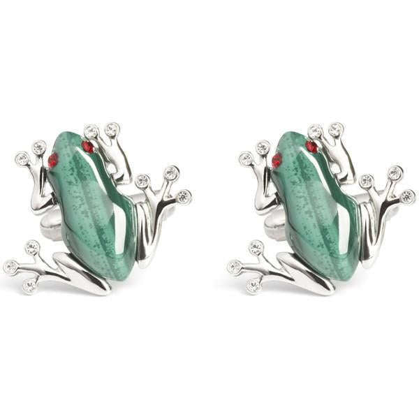 Simon Carter Darwin Frog Cufflinks - Green