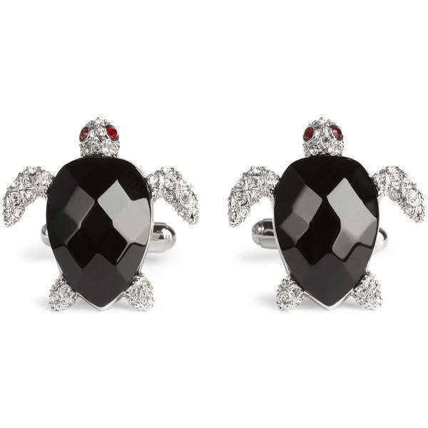 Simon Carter Darwin Turtle Cufflinks - Black