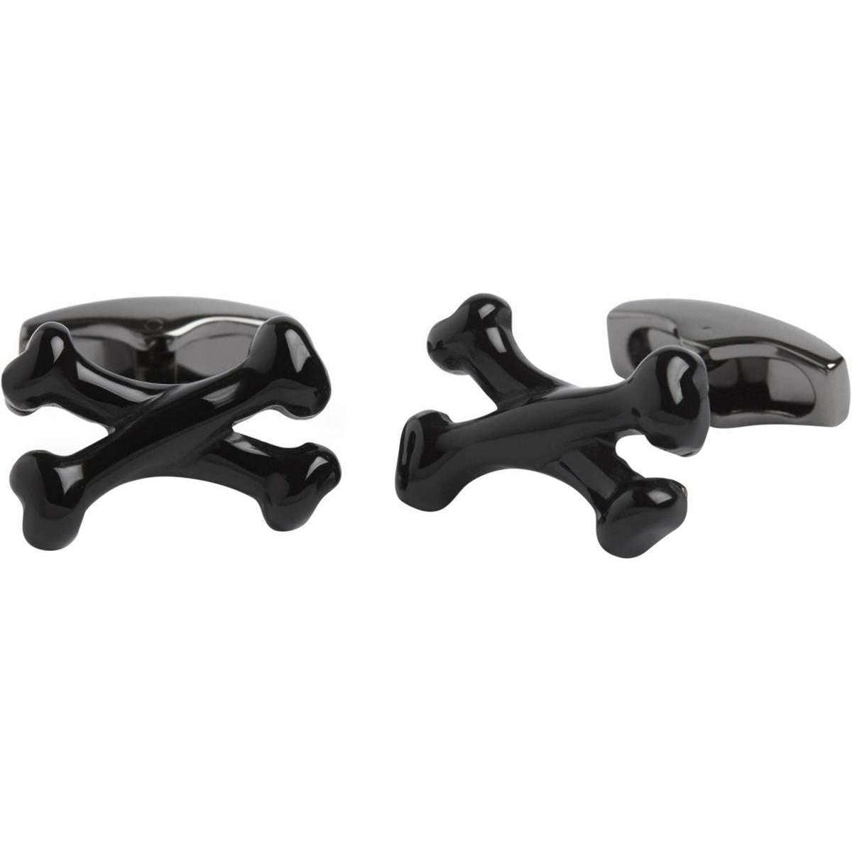 Simon Carter Onyx Cross Bones Cufflinks - Black