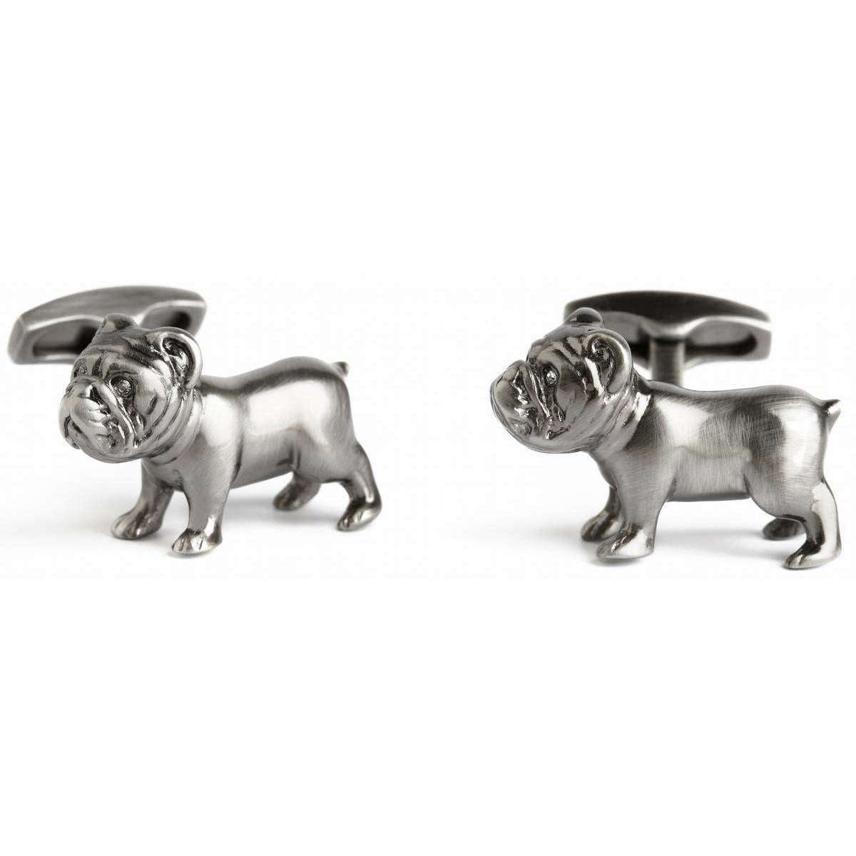 Simon Carter Pursuits Bulldog Cufflinks - Silver