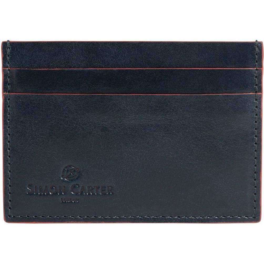 Simon Carter Red Edge Credit Card Holder - Navy