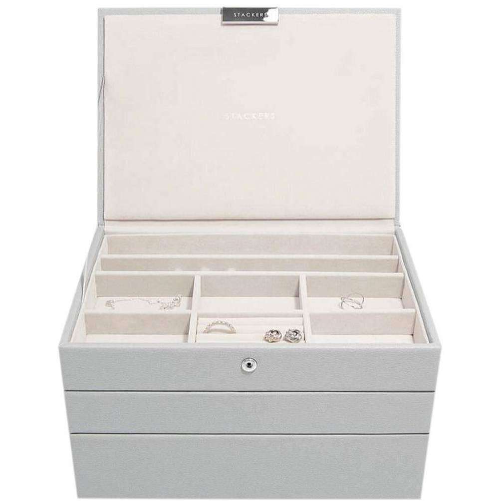 Stackers Classic Jewellery Box - Pebble Grey