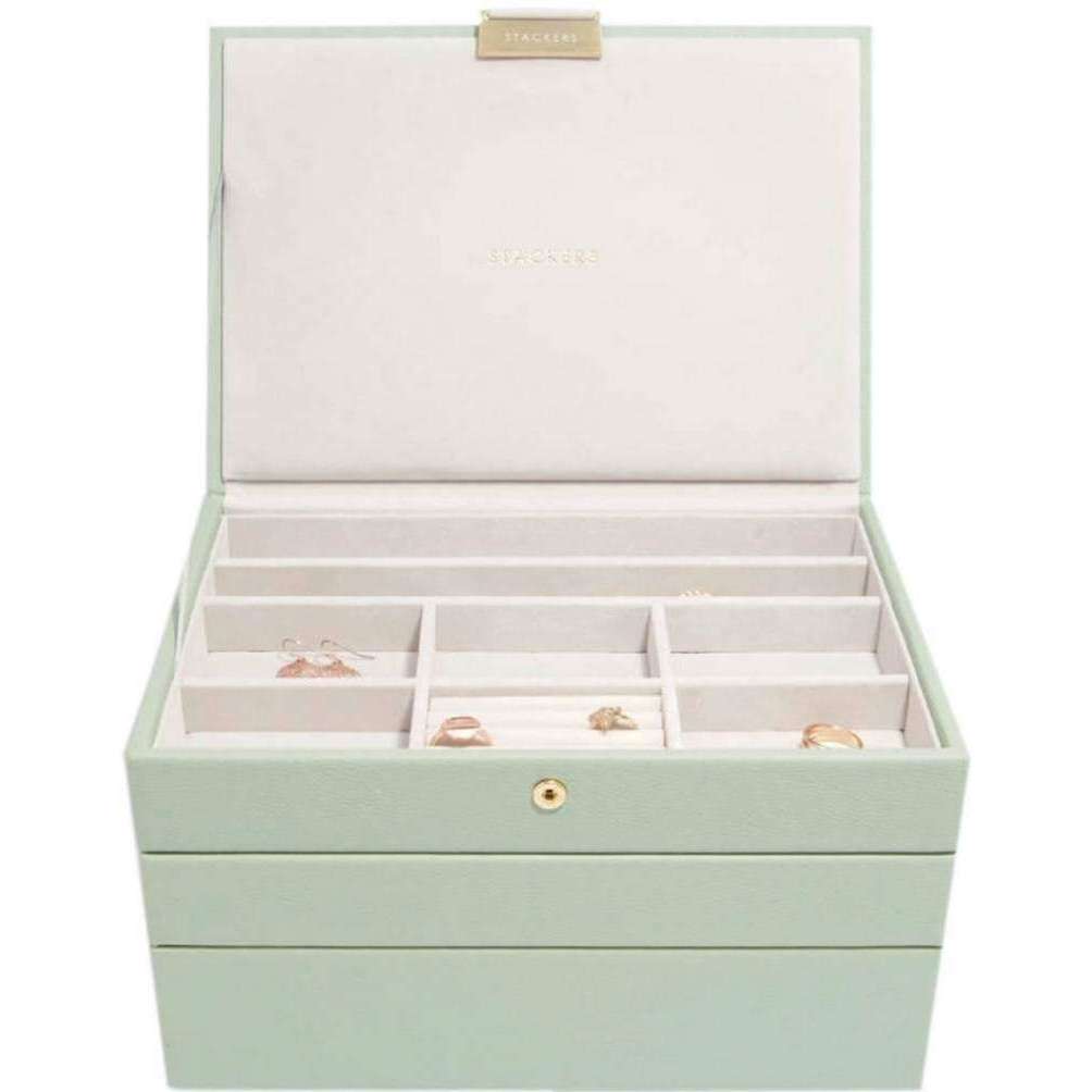 Stackers Classic Jewellery Box - Sage Green