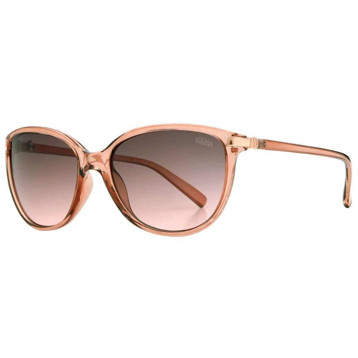 Suuna Soft Cat Eye Metal Rim Sunglasses - Peach