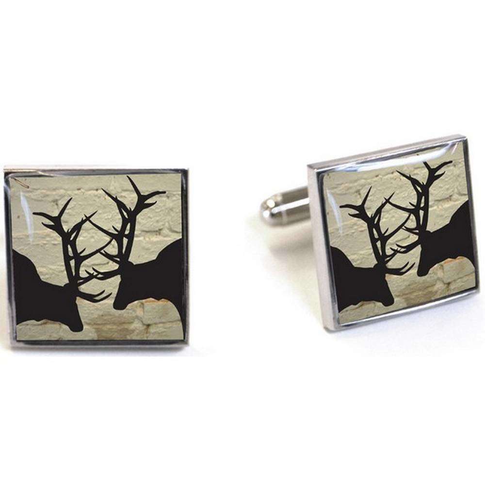 Tyler and Tyler Brick Rut Cufflinks - White