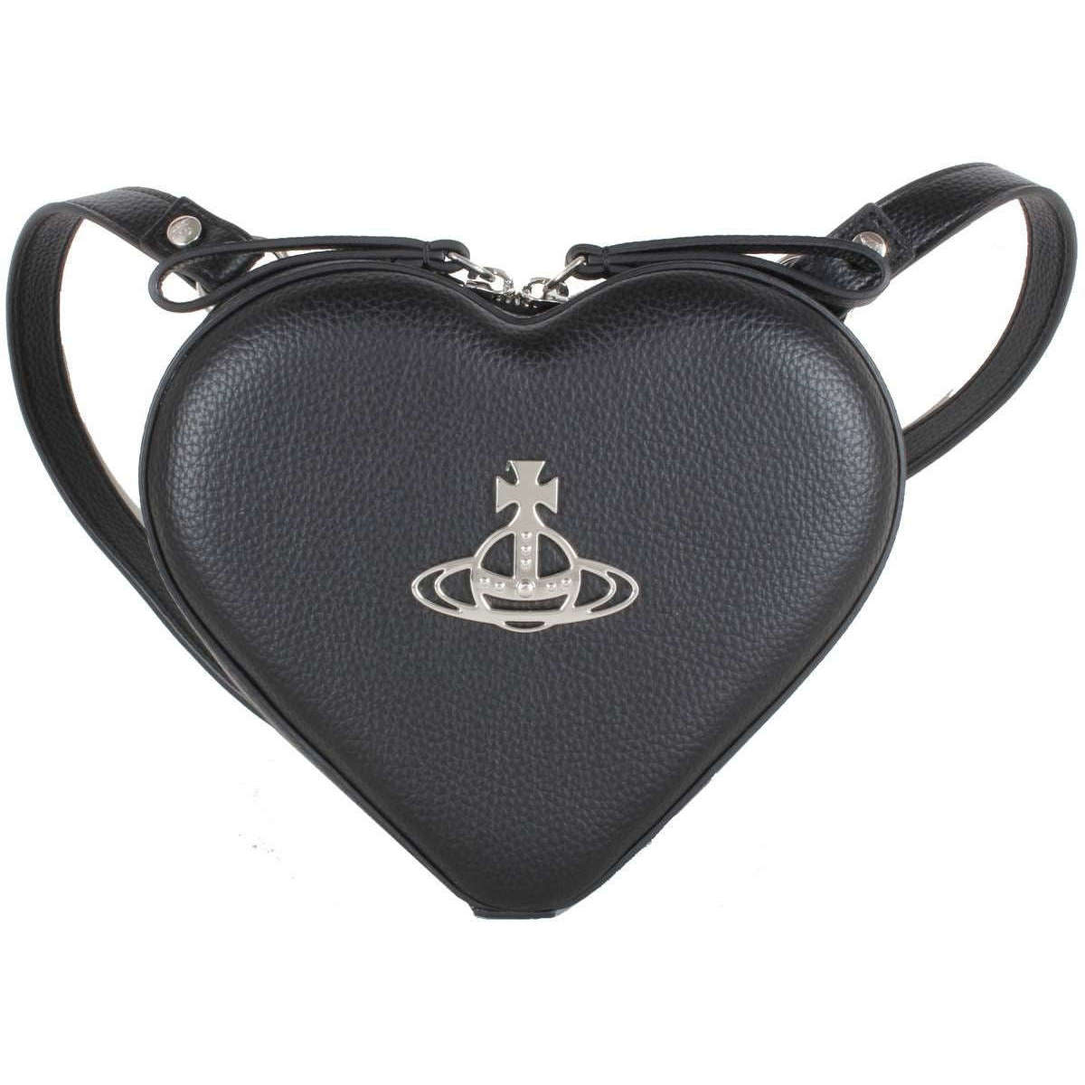 Vivienne Westwood Ella Vegan Heart Mini Backpack - Black