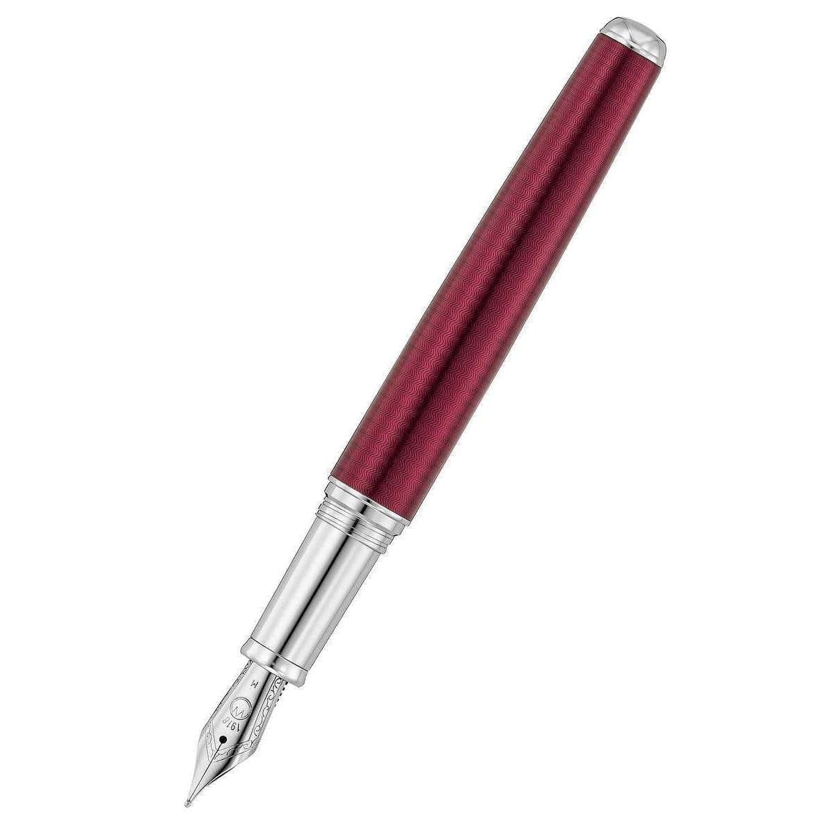 Waldmann Pens Grandeur Stainless Steel Nib Fountain Pen - Burgundy