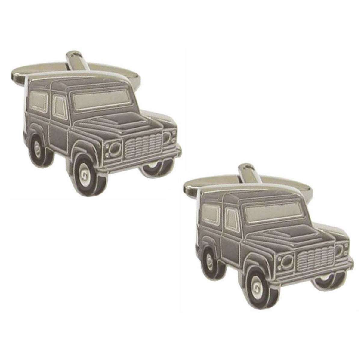 Zennor Landrover Cufflinks - Gunmetal