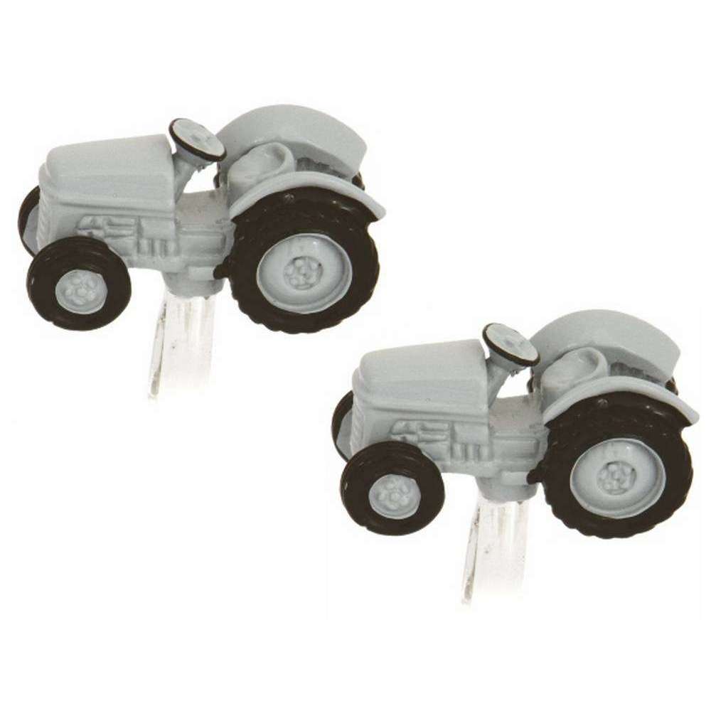 Zennor Vintage Tractor Cufflinks - Grey