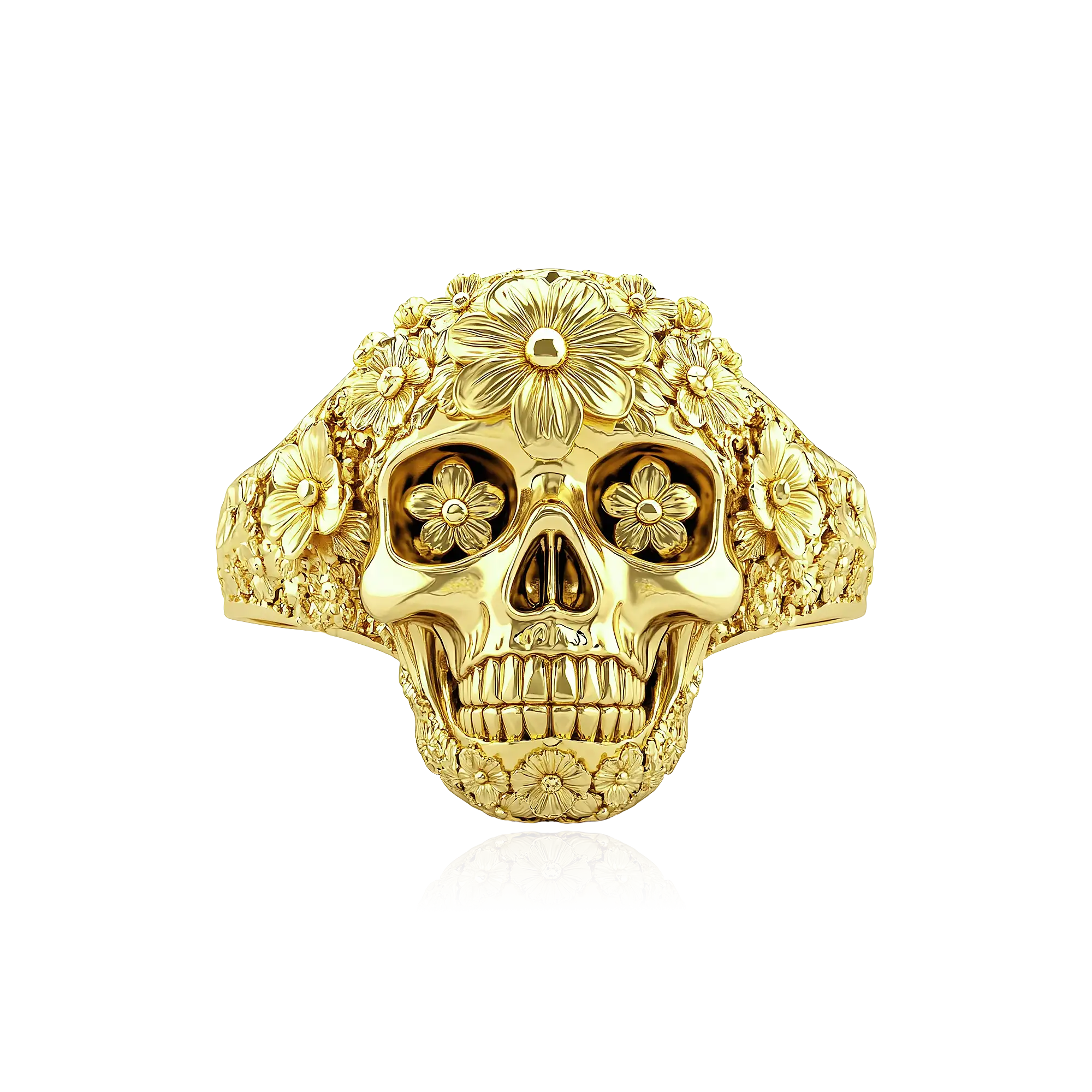 APORRO Calavera Blooming Ring
